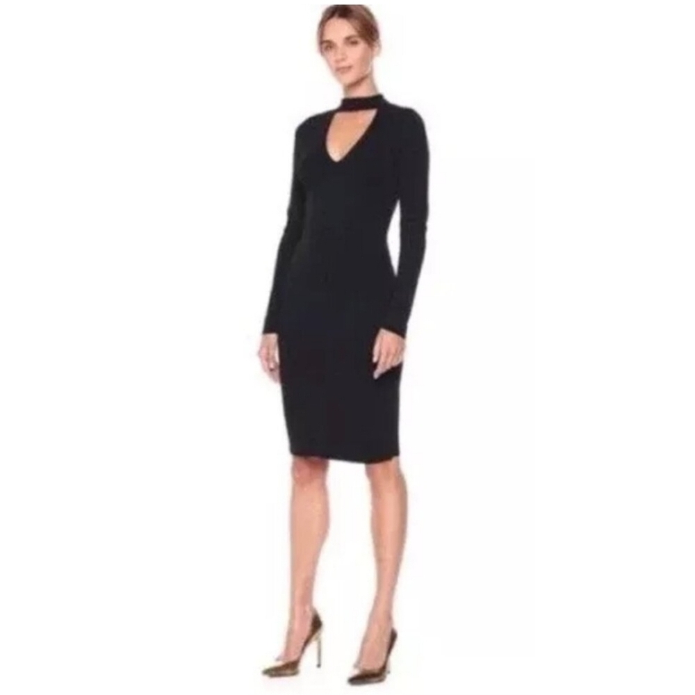 Eliza J Elegant Black Sleeve Dress